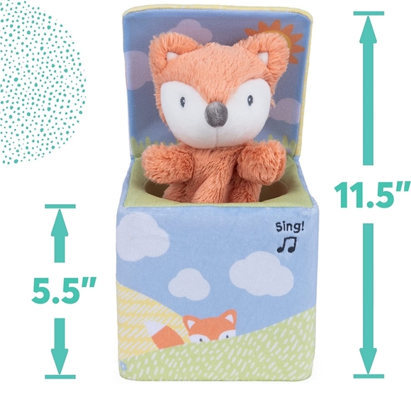 GUND Baby Fox in a Box, Animated Plush Activity Toy for Babies and Infants - Picture 2 of 6